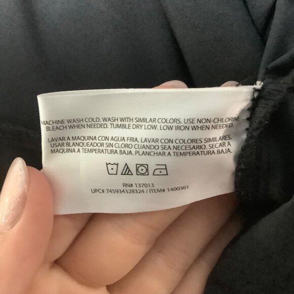 Orvis Embossed Travel Pull On Active Skort Skirt Black Floral Women XL Pockets - Picture 6 of 12